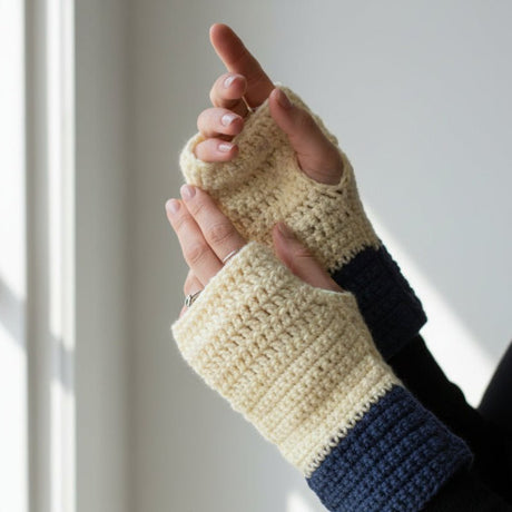 Fingerless gloves extra long - Stitched Creations