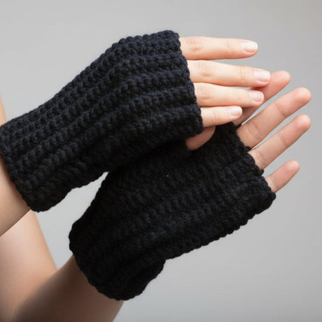 Fingerless gloves extra long - Stitched Creations