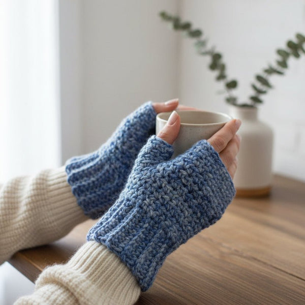 Fingerless Gloves Handmade adult size - Stitched Creations
