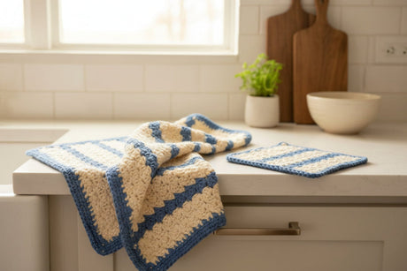 Dish towels with attractive design - Stitched Creations