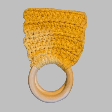 Decorative towel holder with two rings - Stitched Creations