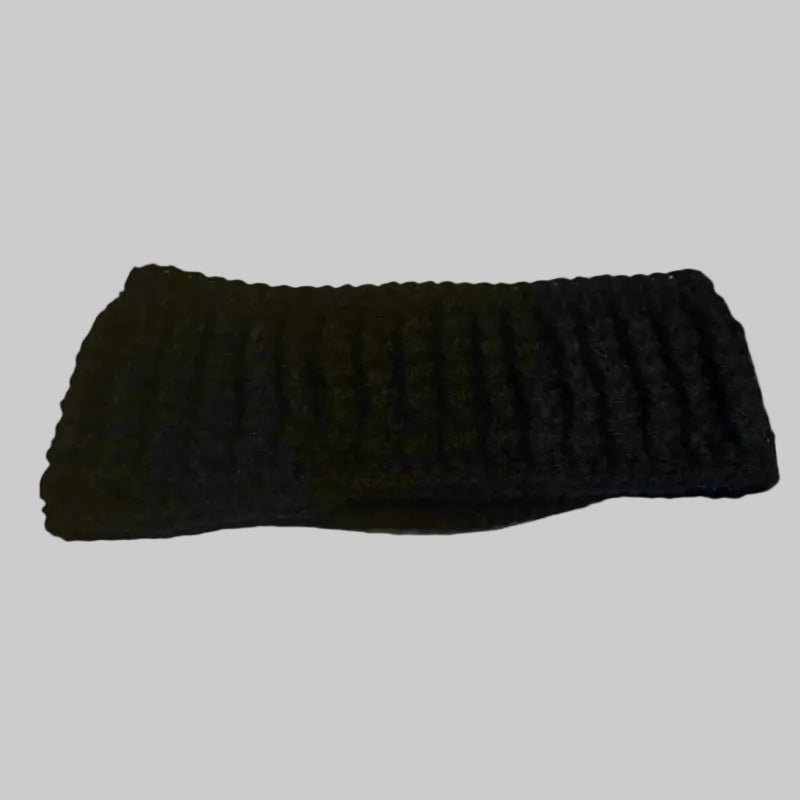 Winter Headband black in color - Stitched Creations