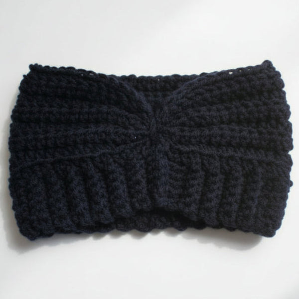 Winter head bands dark blue - Stitched Creations