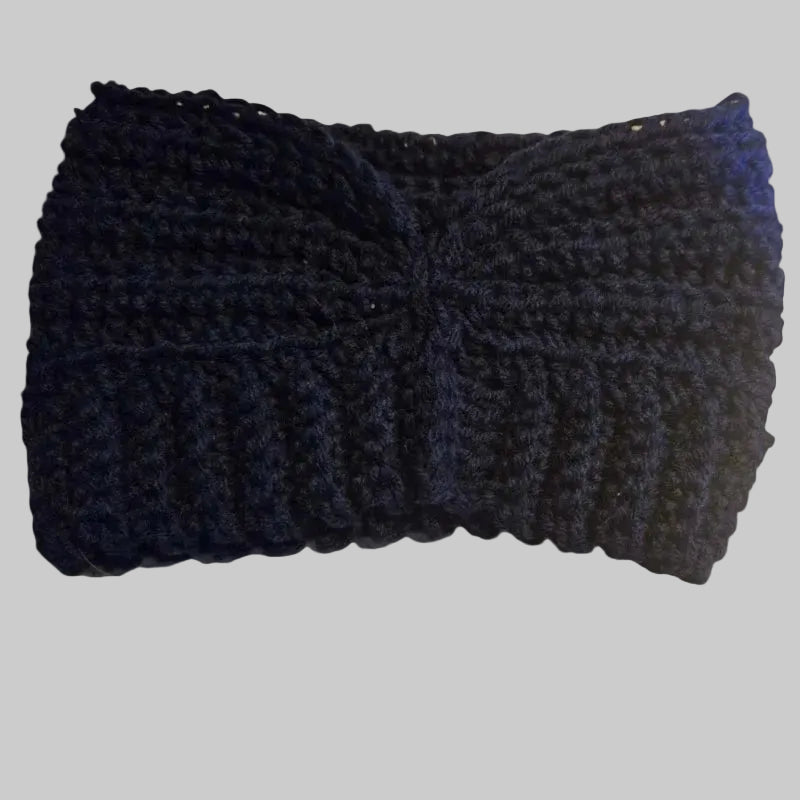 Winter head bands dark blue - Stitched Creations