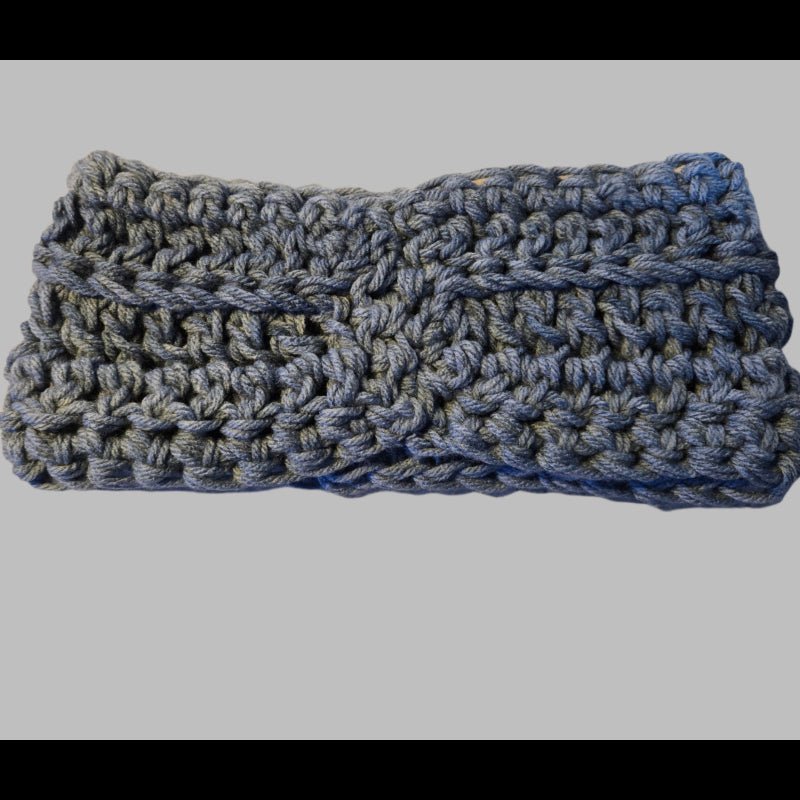 Winter head band made from chunky Yarn - Stitched Creations