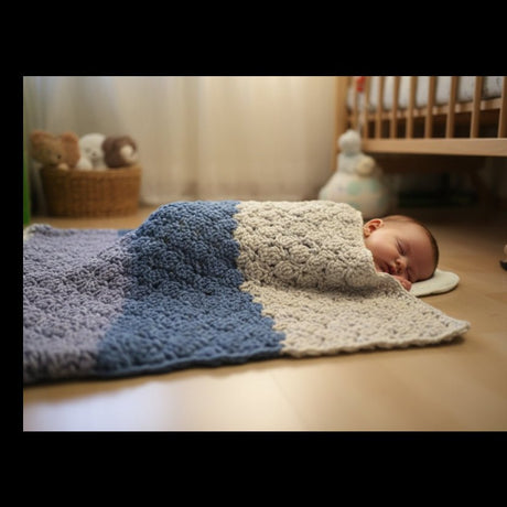 Baby blanket handmade/crib blanket with baby - Stitched Creations