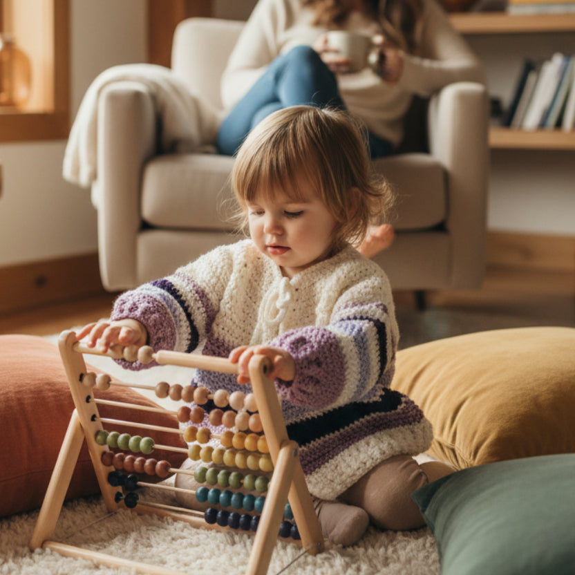 Stripped baby sweater 1 - 2 years old - Stitched Creations