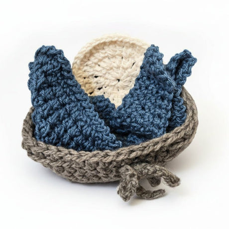Gift basket set with all handmade products - Stitched Creations