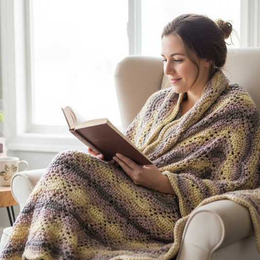 Unique design Afghan - Stitched Creations