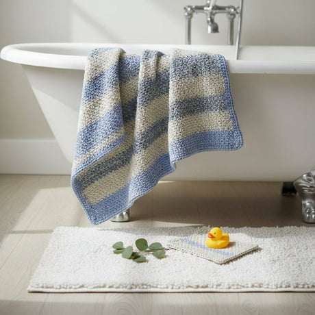 Baby towel with soft wash cloth - Stitched Creations