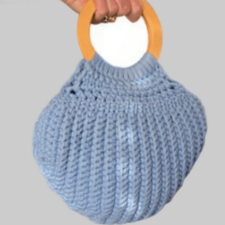 Unique crocheted shell purse - Stitched Creations