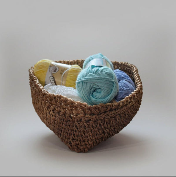 Heart shape handmade basket - Stitched Creations