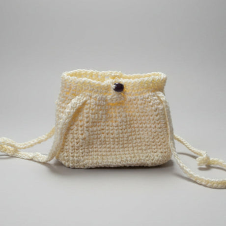Custom handmade yellow two strap purse - Stitched Creations