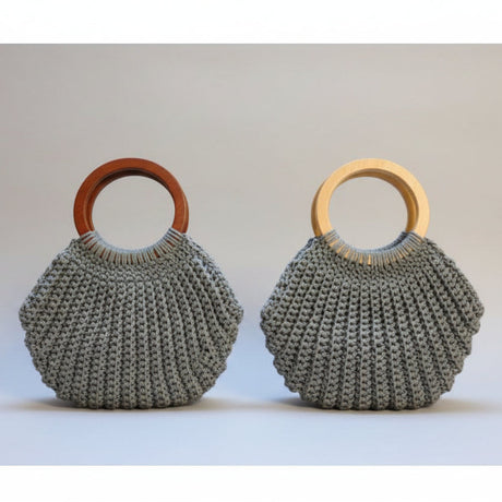 Handmade shell purse in different color options - Stitched Creations
