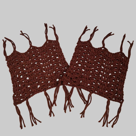 Maroon Handmade Mug Rugs - Stitched Creations