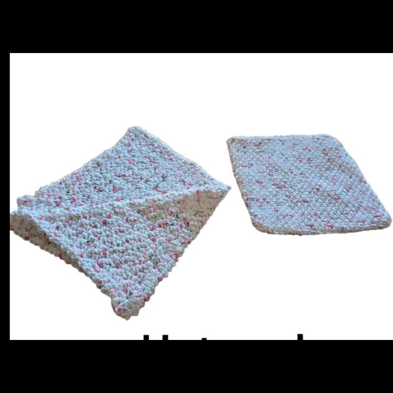 Christmas hot pad and dish clothes - Stitched Creations