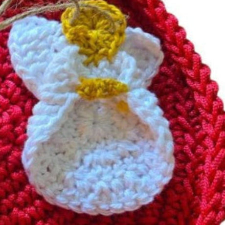 Crocheted Angel ornament - Stitched Creations