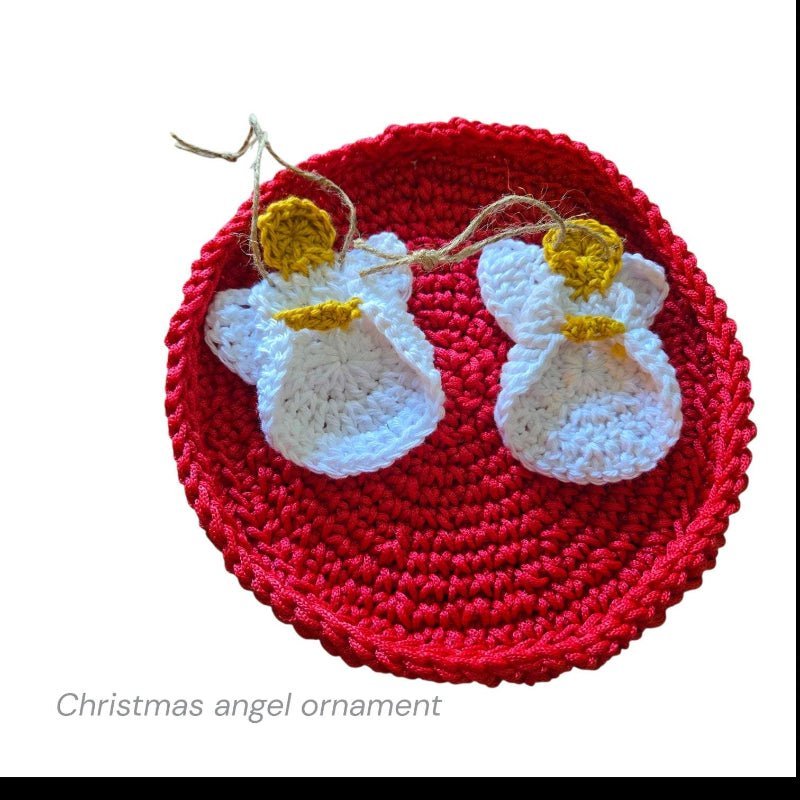 Crocheted Angel ornament - Stitched Creations
