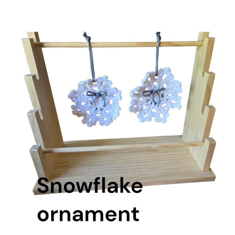 Handmade Christmas snowflake ornament - Stitched Creations