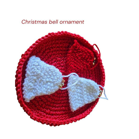 Crocheted bell ornament - Stitched Creations