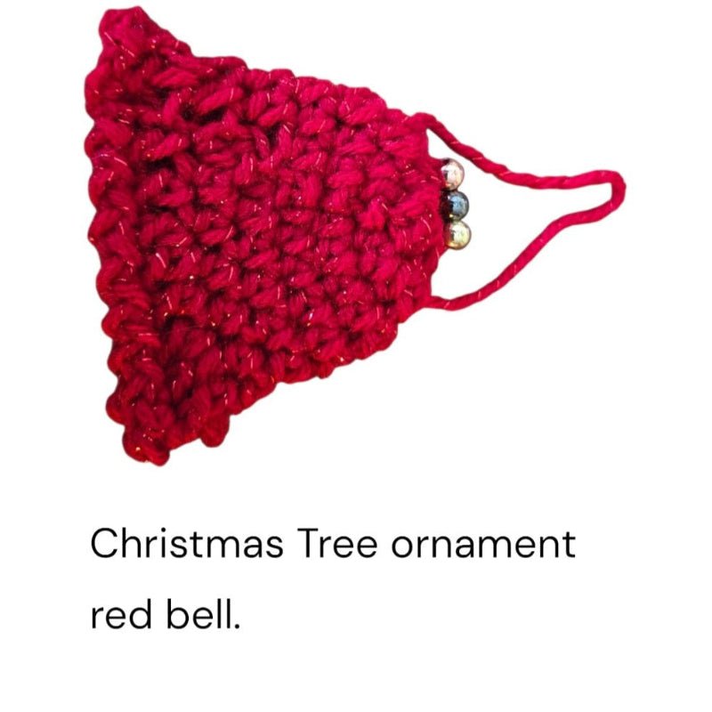 Crocheted bell ornament - Stitched Creations