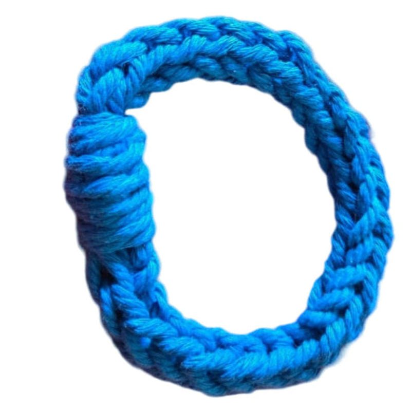 Handmade Bangle bracelet made with Macrame cord - Stitched Creations