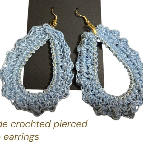 Handmade tear drop earrings - Stitched Creations
