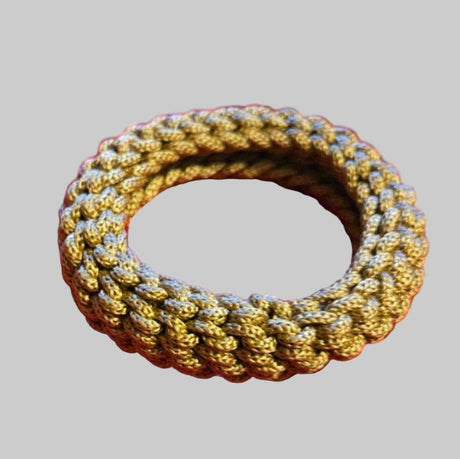Handmade Bangle Bracelets made from macrame cord Stitched Creations