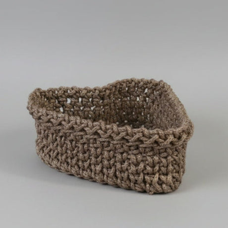 Set of 3 Handmade Heart - Shaped Macrame Baskets - Stitched Creations