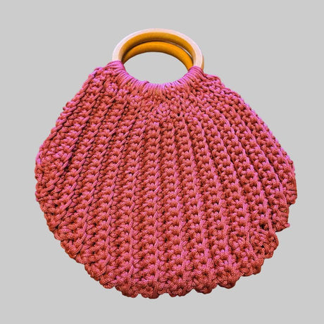 Handmade shell purse in different color options - Stitched Creations