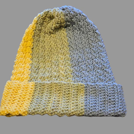 Handmade Crochet Beanie Hat & Oversized Keyhole Scarf Set - Stitched Creations
