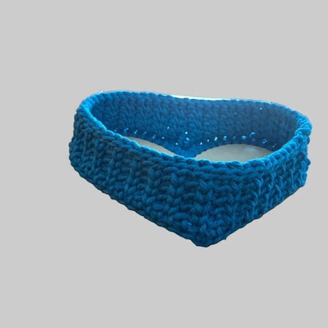 Handmade Heart Shaped Baskets with Wooden Base - Stitched Creations