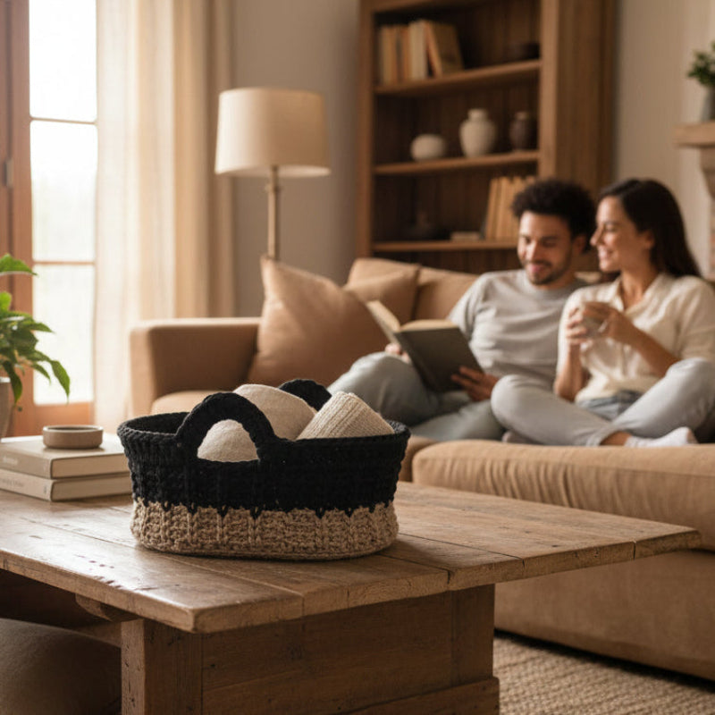 Oval Shaped Crochet Baskets - Stitched Creations