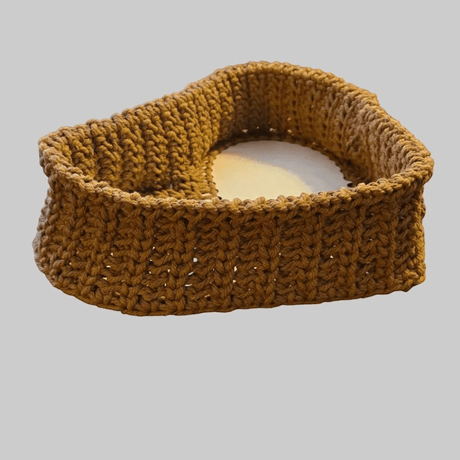 Handmade Heart Shaped Basket - Basket for Home Decor & Gifts - Stitched Creations