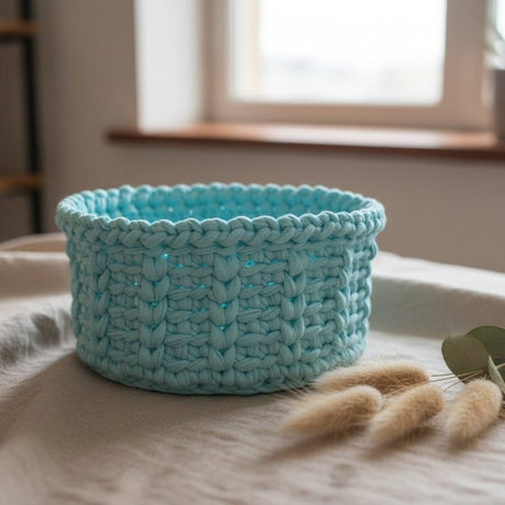 Handmade Crocheted Storage Baskets - Stitched Creations