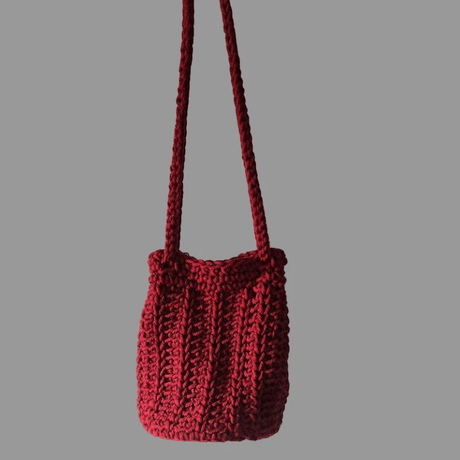 Mothers macrame bucket purse - Stitched Creations