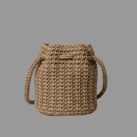 Mothers macrame bucket purse - Stitched Creations