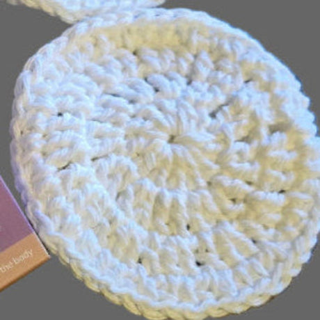 Handmade face scrubby-stitched creations