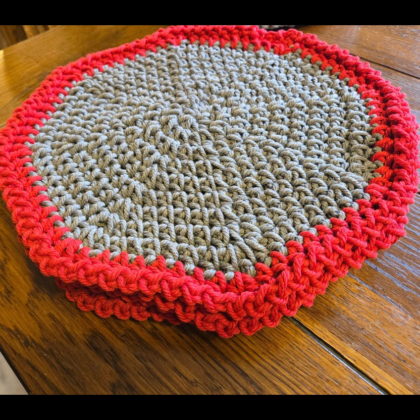 Handmade Place Mats Octagon Shape - Stitched Creations