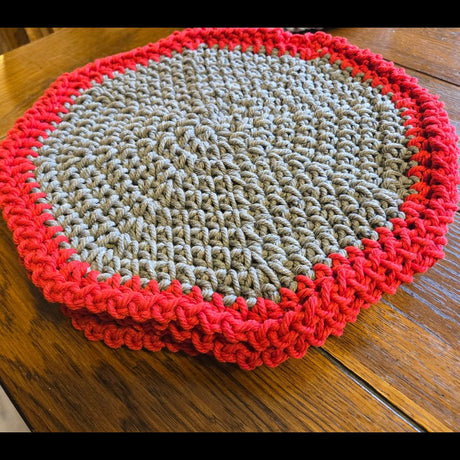 Handmade Place Mats Octagon Shape - Stitched Creations