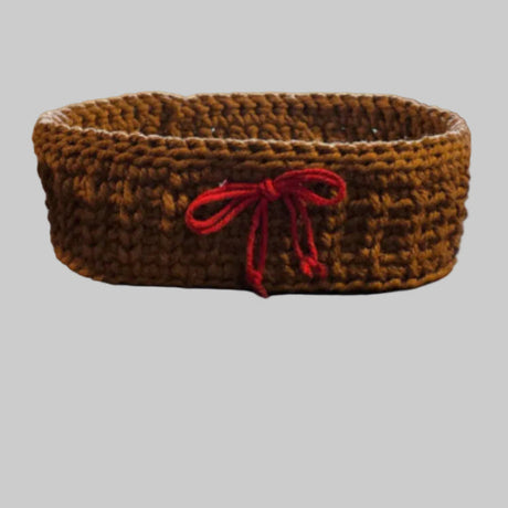 Oval Shaped Crochet Baskets - Stitched Creations