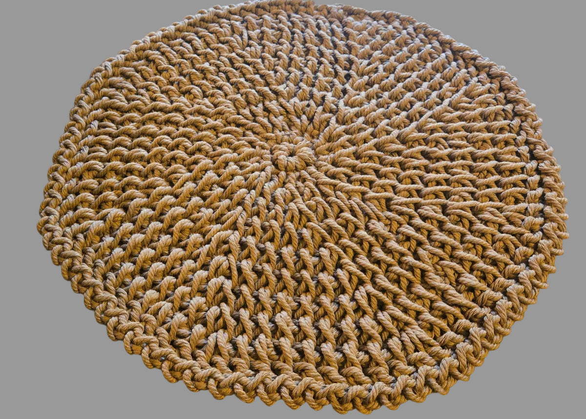Tan Octagon Place Mats -Stitched Creations