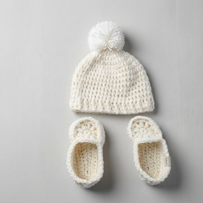 Baby Hat and Loafer Set 6-12 months - Stitched Creations