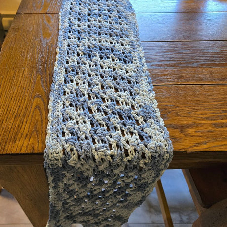 Lacy Table Runner 100% Cotton 61 x 8 - Stitched Creations