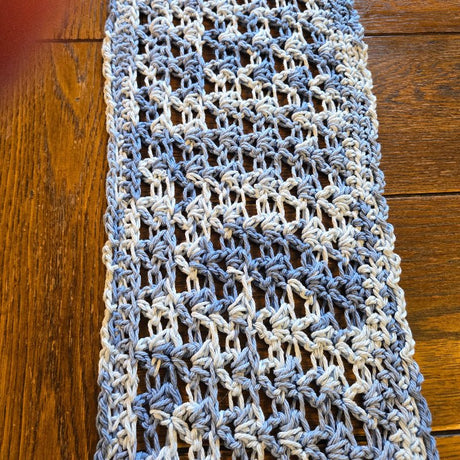 Lacy Table Runner 100% Cotton 61 x 8 - Stitched Creations