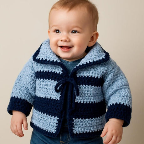Baby cardigan and hat - Stitched Creations