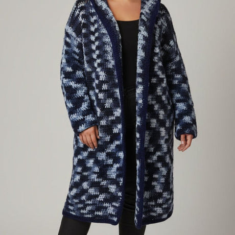 Handmade crocheted long sweater - Stitched Creations
