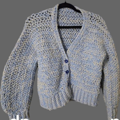 Women's crop cardigan - Stitched Creations
