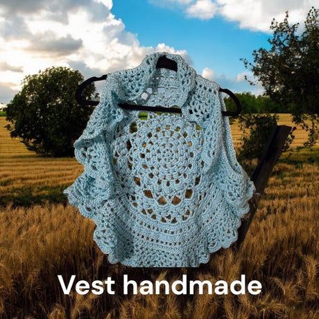 Unique design vest handmade - Stitched Creations