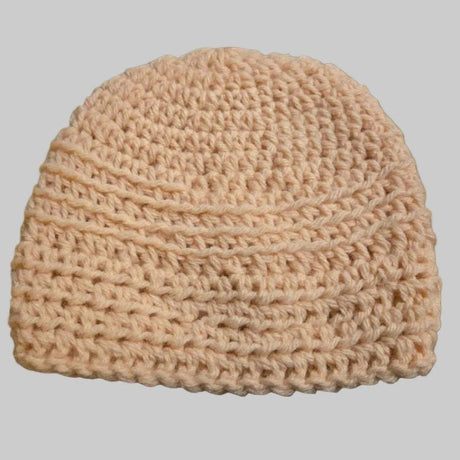 Newborn sweater and beanie hat peach in color - Stitched Creations
